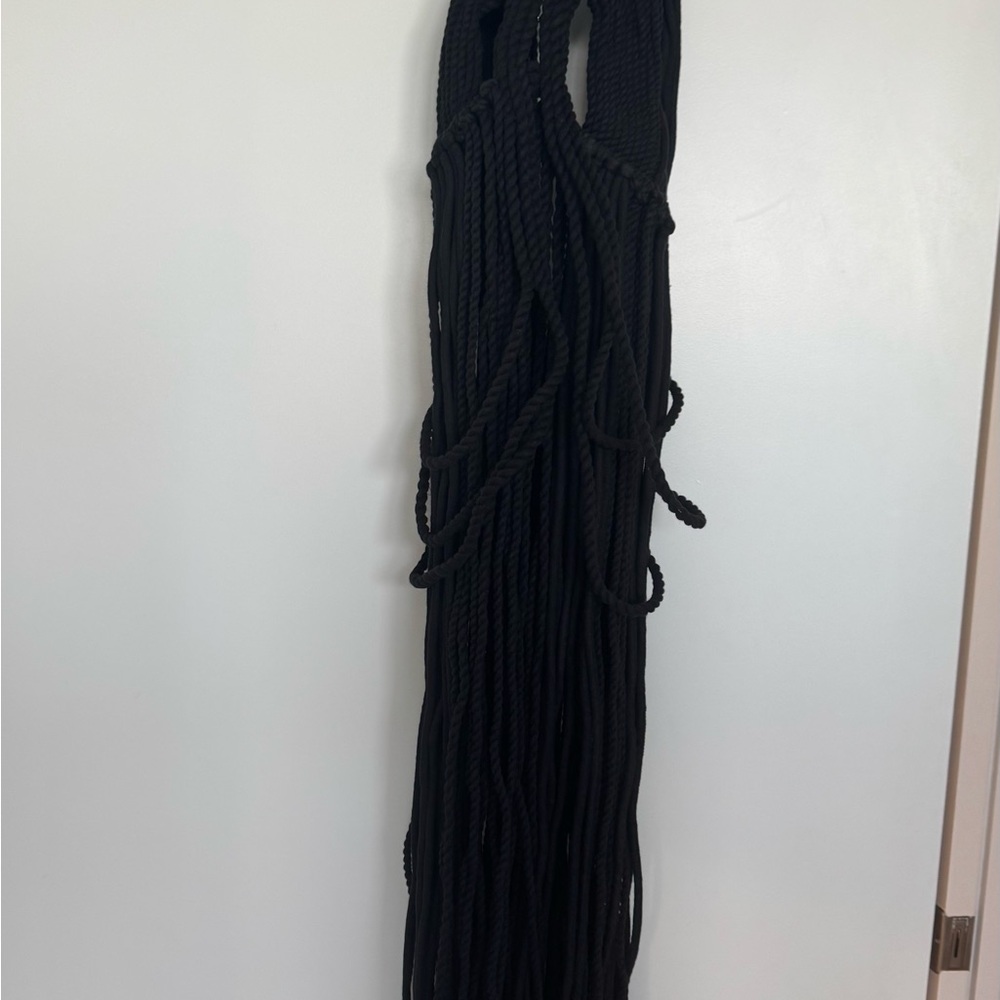 Black ROPE Halter Dress - Picture 6 of 11